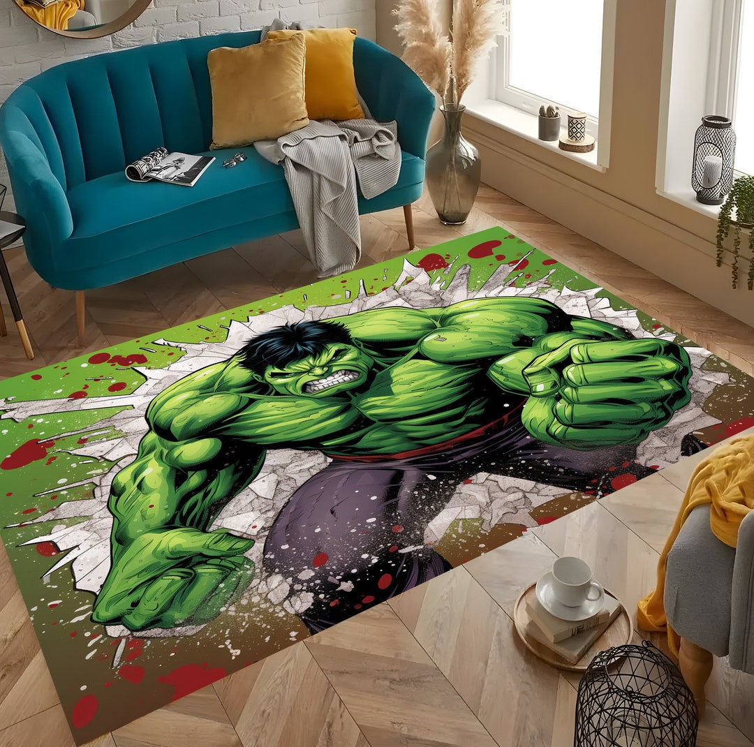3D Hulk Rug: Superhero Kids Room Decor (19.7 X 27.5 Inch) - Etsy