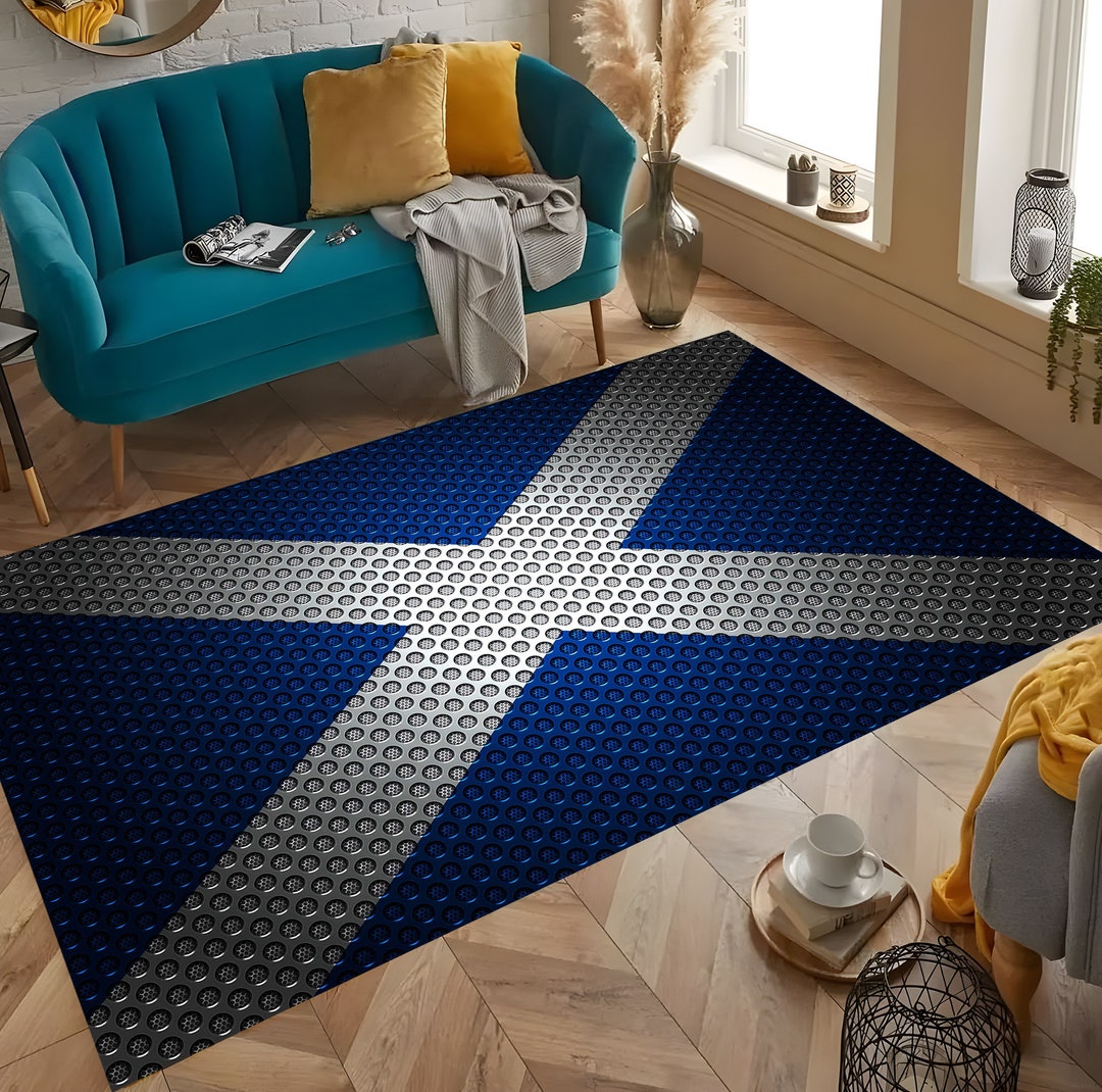 Scotland Flag Area Rug: Modern Home Decor - Etsy