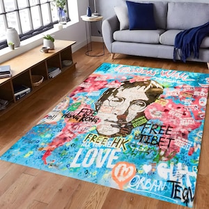 Fan Rugs, Beatles Rug, The Beatles Rug, Fantastic Rug, Area Popular Rug, Girls Room Decor, Room Wall Decors, Music Room Rug, Sing Song Rugs