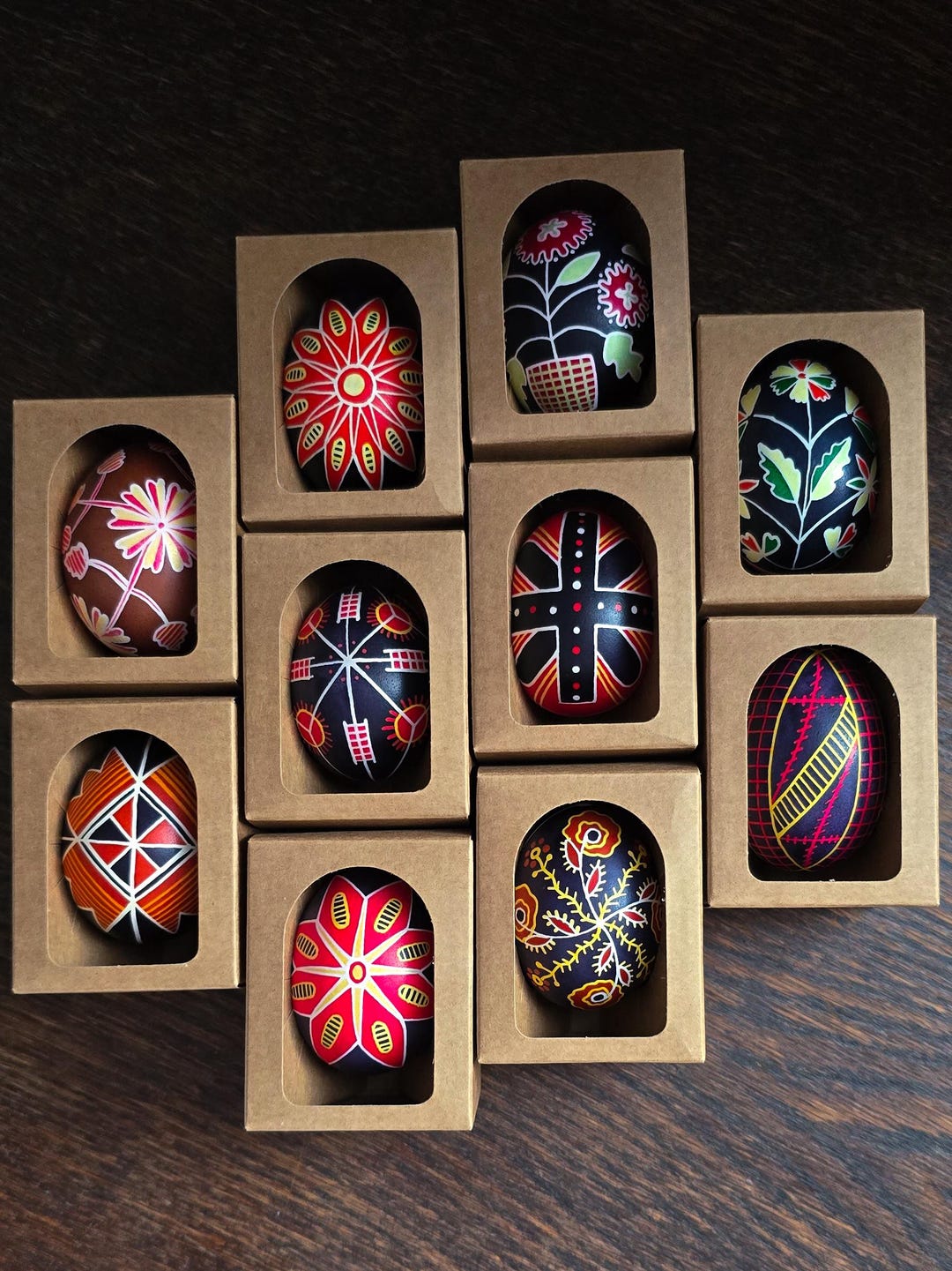 Pysanka Egg 1 Pcs. Easter Egg, Traditional Wax-resist Art. Hand Painted ...