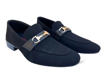 Schwarze Wildleder Loafers Slip-on Mode Schuhe für Herren Business Casual Schuhe