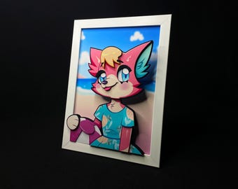 Audie | Animal Crossing | Shadow Box