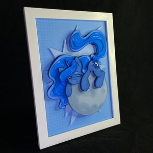 Princess Luna My Little Pony portrait diorama