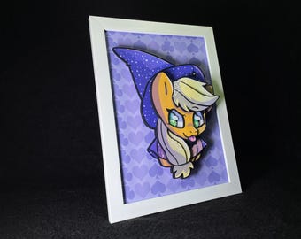 Applejack in a Witch Costume | Halloween | My little Pony | Shadow Box