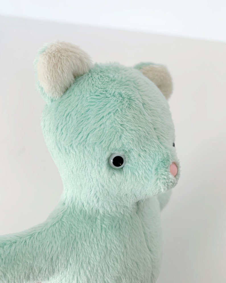 Mini Minty Minky OOAK Bear // Teddy Bear // Miniature Stuffed Etsy