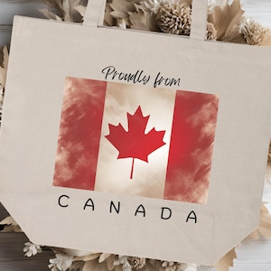CANADA TOTE BAG, stolz aus Kanada Tasche, perfekter Reisebegleiter, tolle Tasche für Shopping, Strand, Pool! Gedruckt und versandt in Kanada!