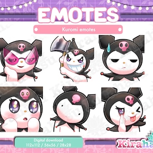 Kuro EMOTES | Zwietracht | Zucken | Packung mit süßen Emotes von Kuro