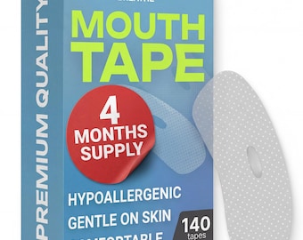 Hypoallergenic Mouth Tape for Sleeping: 140 Pack