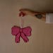 Pink Ribbon, Pink Ribbon Patterned Wall Decor, Gift for Pink Lovers ...