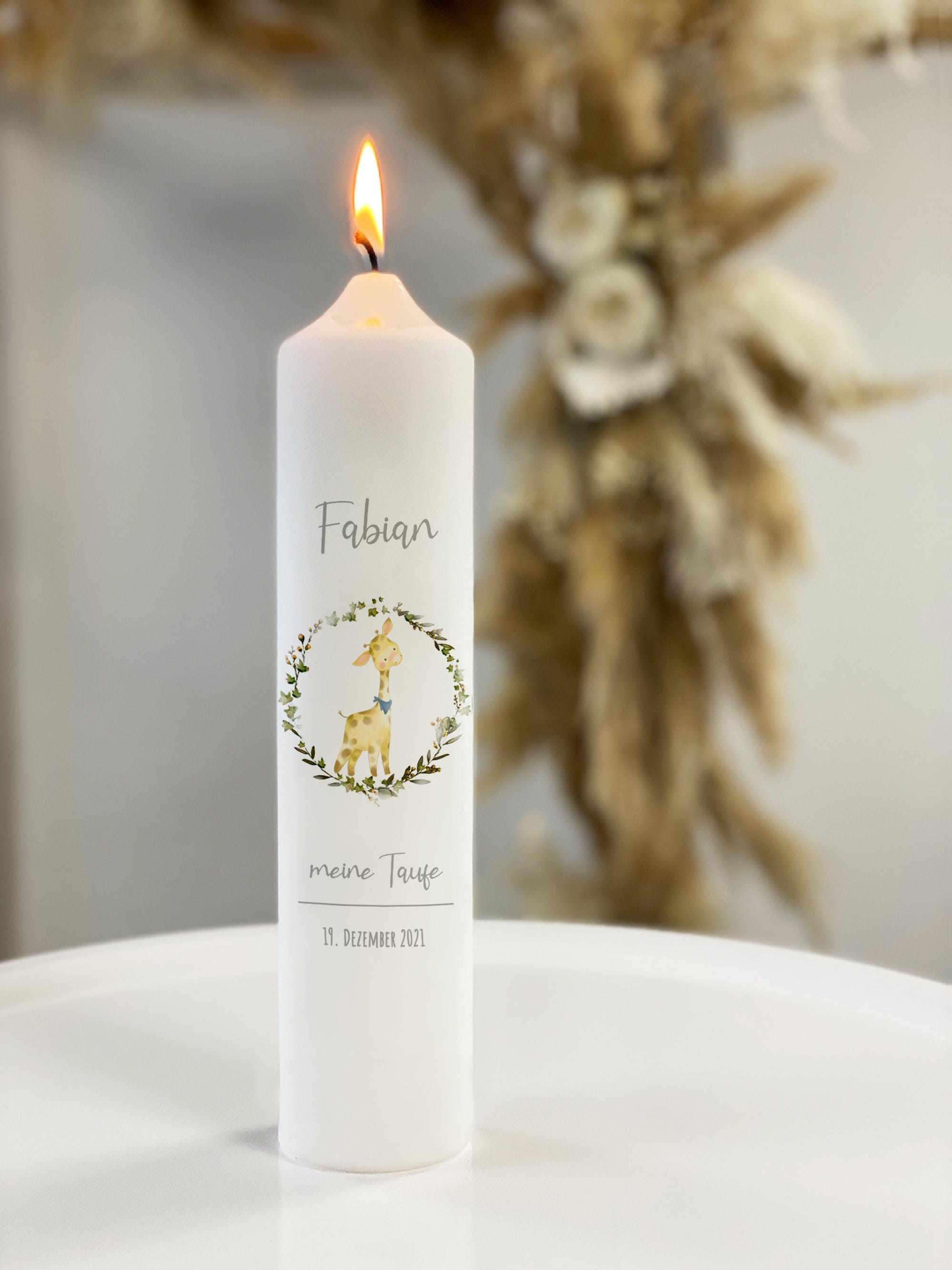 Vela Comunion Niña GRAVURZEILE Vela Impresa - Confirmación De Pescado - Vela Impresa Para Velas Bautizo Personalizadas