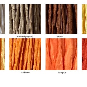 Silk Cords, CHOOSE Your COLOR, 2mm to 3mm Qty 1 to 20 Hand Dyed Bulk Strings Brown Gold Pumpkin Orange. Warm Earth Tones Neutral Cording image 1