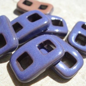 Lavender Clasp All-One-Piece Instant Qty 1, Clasp Light Purple Clasps, Toggle Button, Ceramic Clay Clasp