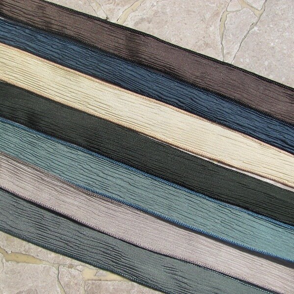 ZEN GARDEN Hand Dyed Silk Ribbon Assortment Qty 7 Strings Wrist Wrap …