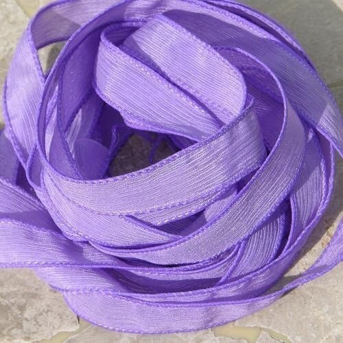 SUNRISE Silk Ribbons Qty 5 / Handfasting Ribbon / Hand Dyed Etsy