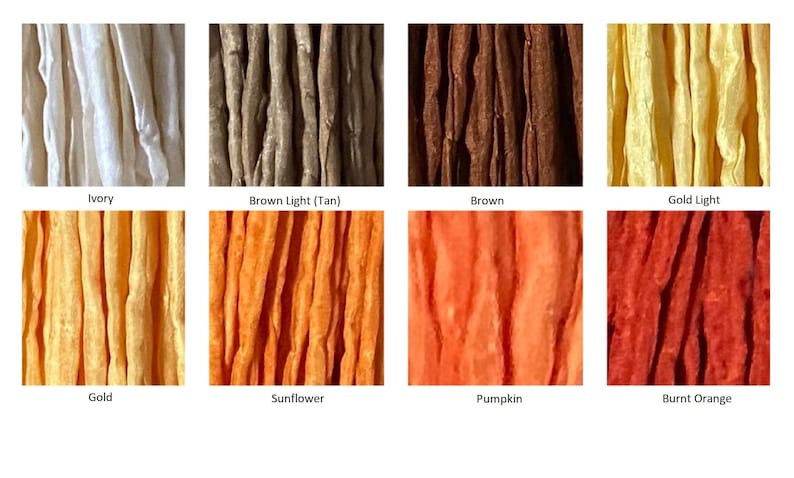 Silk Cords, CHOOSE Your COLOR, 2mm to 3mm Qty 1 to 20 Hand Dyed Bulk Strings Brown Gold Pumpkin Orange. Warm Earth Tones Neutral Cording image 7