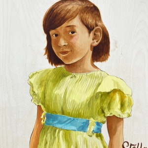 Childrens Portraits-hand Painted - Etsy