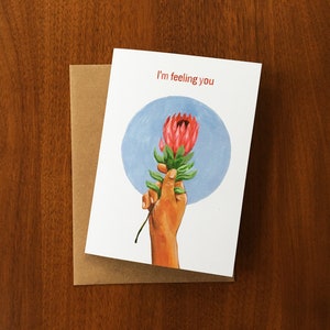 I'm Feeling You Greeting Card imagem 1