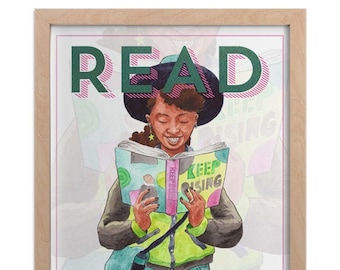 Young Black Girl | Print| READ