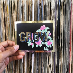 GROW | Gold affirmation Sticker
