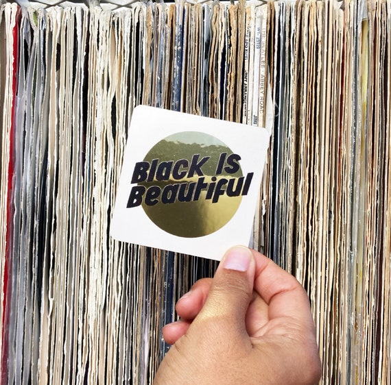 Black is Beautiful Gold Sticker
