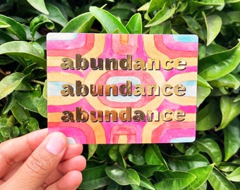 Abundance | Gold Sticker