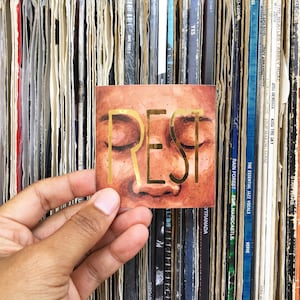 REST | Gold affirmation Sticker
