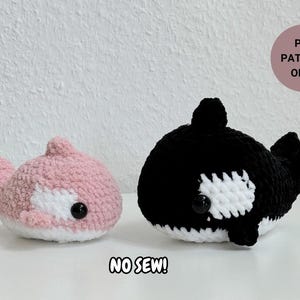 Orca Crochet Pattern No Sew | Killer whale amigurumi