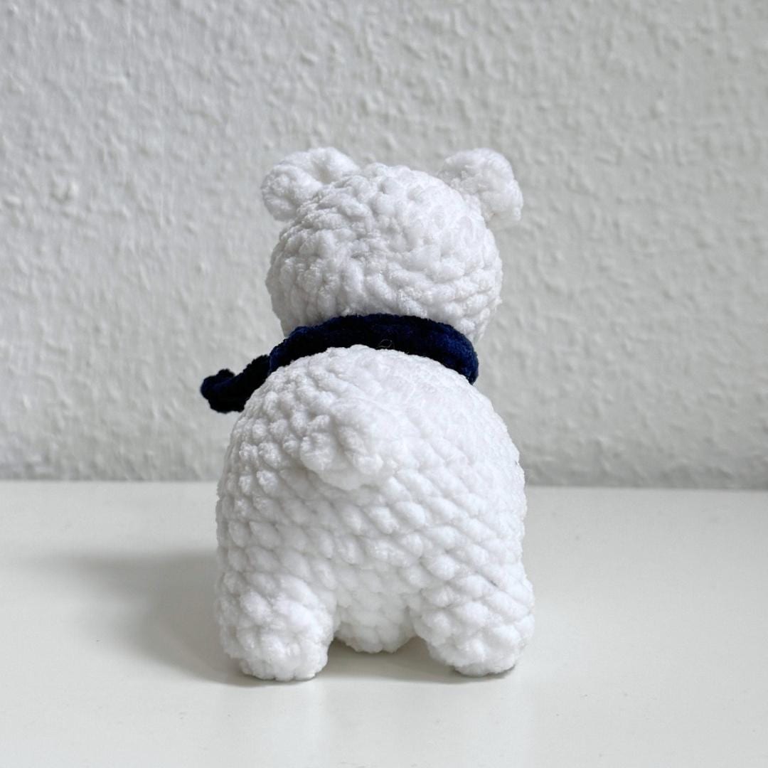 Chubby Polar Bear Crochet Pattern | Low Sew Christmas Amigurumi (PDF ...