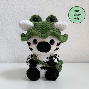 Baby Zebra Amigurumi Virkmönster | Grodhatt, väska (PDF-mönster)