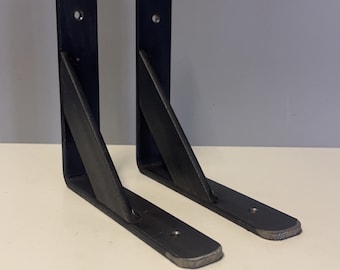 Metal Reinforced Brackets Heavy Duty 5mm Thick Mild Steel UK Handmade Free P&P