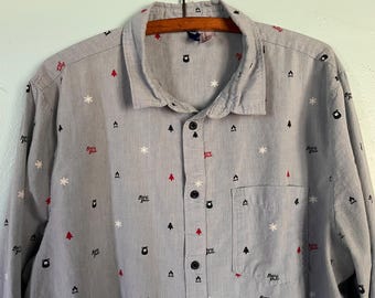 Denim Chambray Christmas Shirt