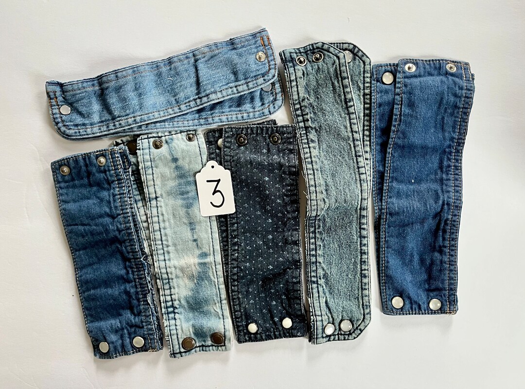 Cuffs Denim Blue Jean Clothing Cuffs Etsy