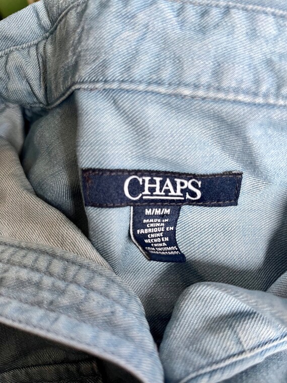 Denim Blue Jean Tunic Dress Chaps Dress