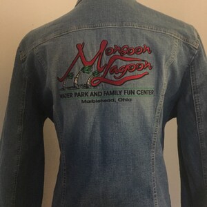 Vintage Denim Blue Jean Jacket  Monsoon Lagoon