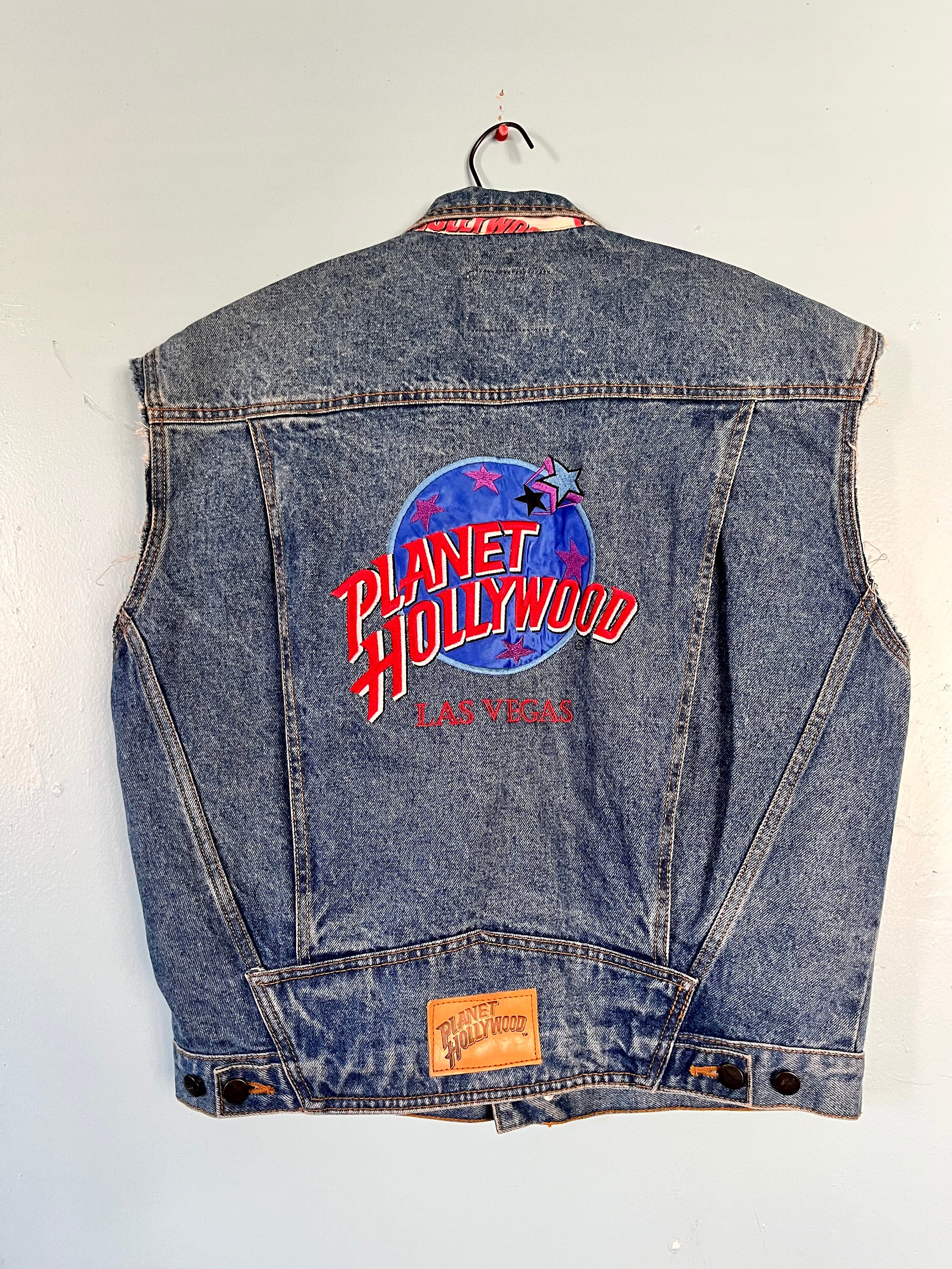 Planet Hollywood Denim Jacket - Etsy Planet Hollywood Denim Jacket - Etsy