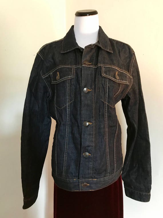 tommy hilfiger jean jacket vintage