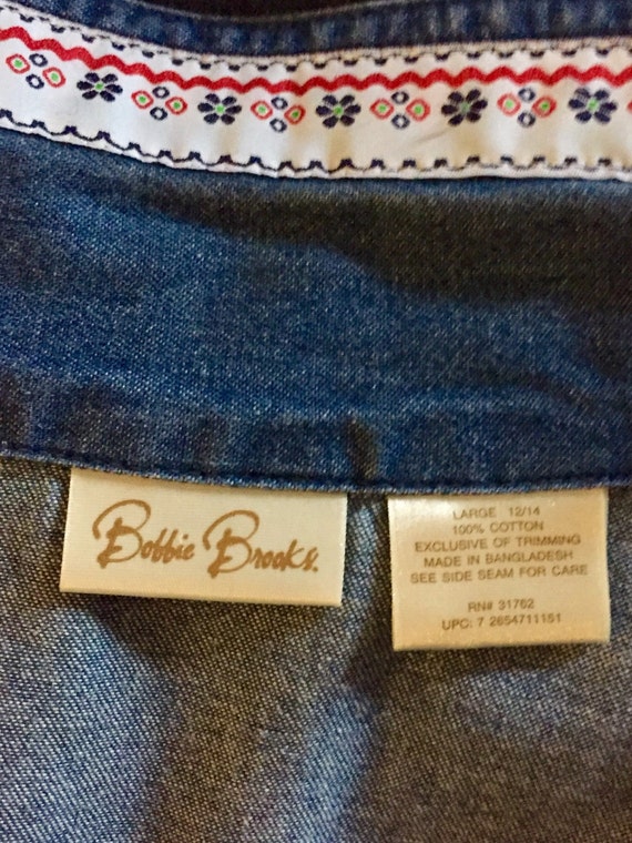 Garden Jacket Vintage Denim Bobbie Brooks - image 5