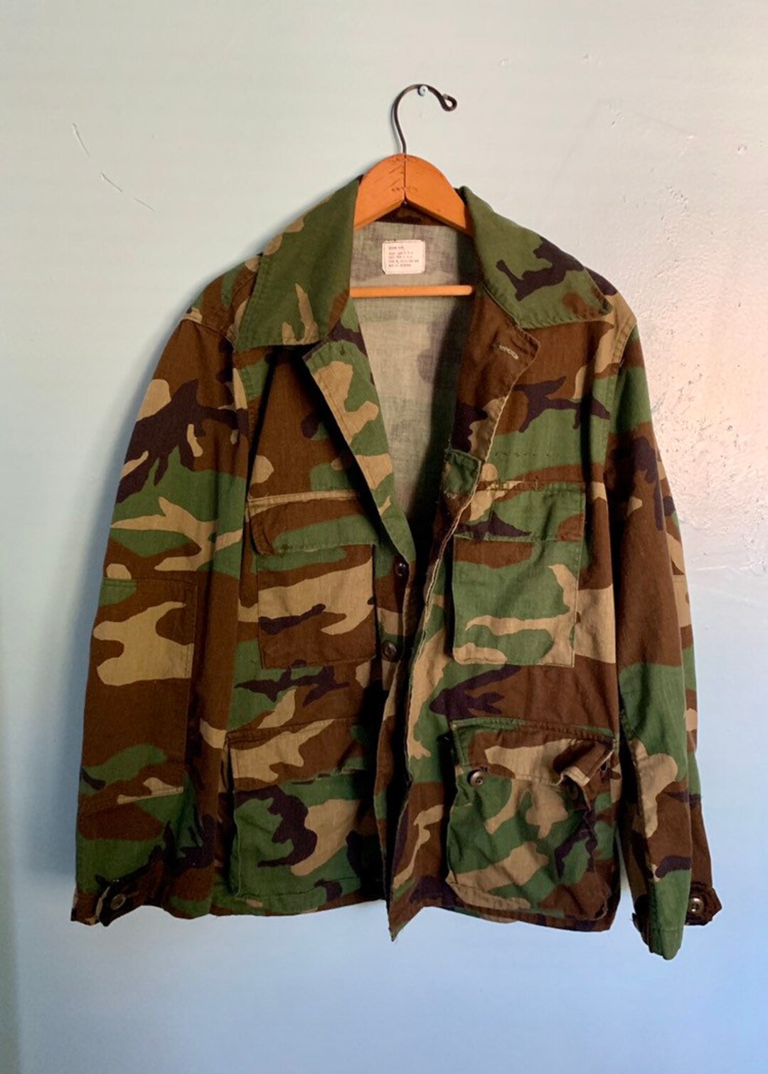 Military Shirt Jacket Camouflage Utilities Fatigues Vintage - Etsy