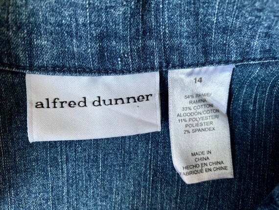 Alfred Dunner Denim Blue Jean Jacket Vintage - image 10