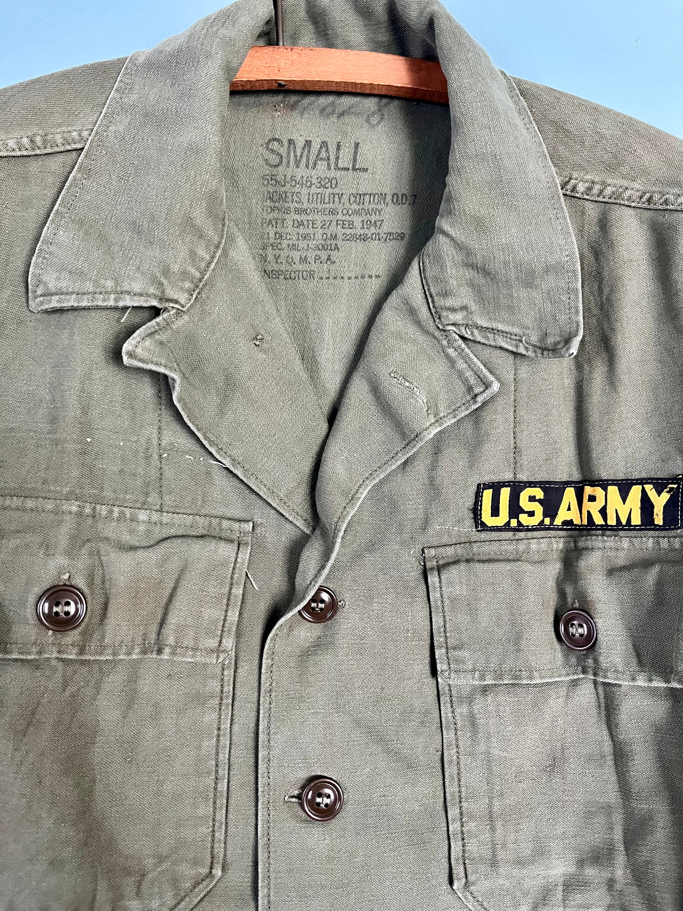 Vintage Authentic 1947 US Army Military Shirt Jacket - Etsy