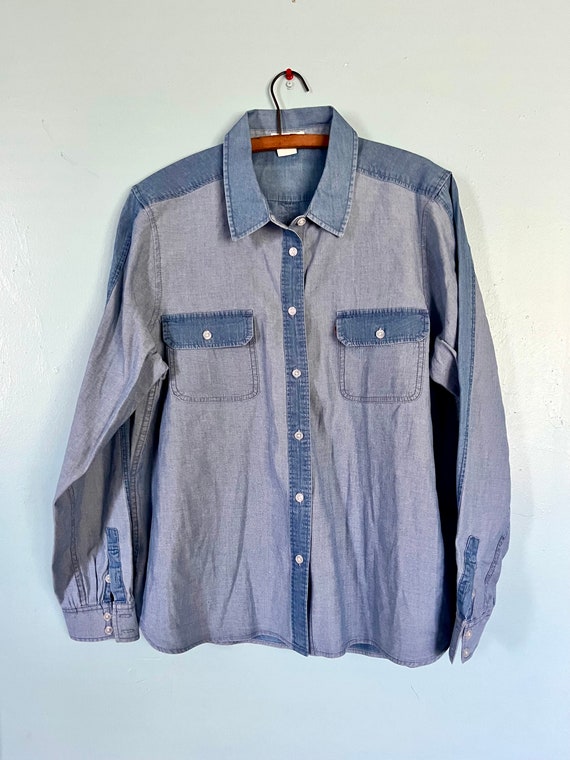 Vintage LEVI Denim Blue Jean Shirt