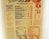 Vintage Jack Sprat Food Stores Grocery Store Poster 1940s - Sale Promotional Sign