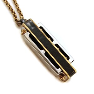 Musical Mini Harmonica Necklace Real Working Harmonica Instrument Necklace Gift for Musician image 4