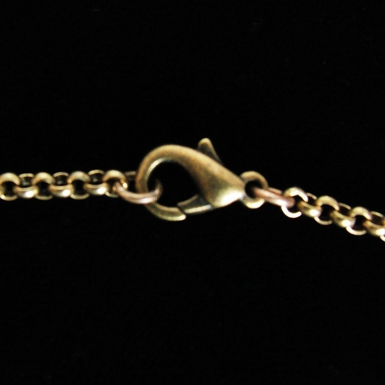 Antique Gold Rolo Chain finished 16 inches or 18 inches image 4
