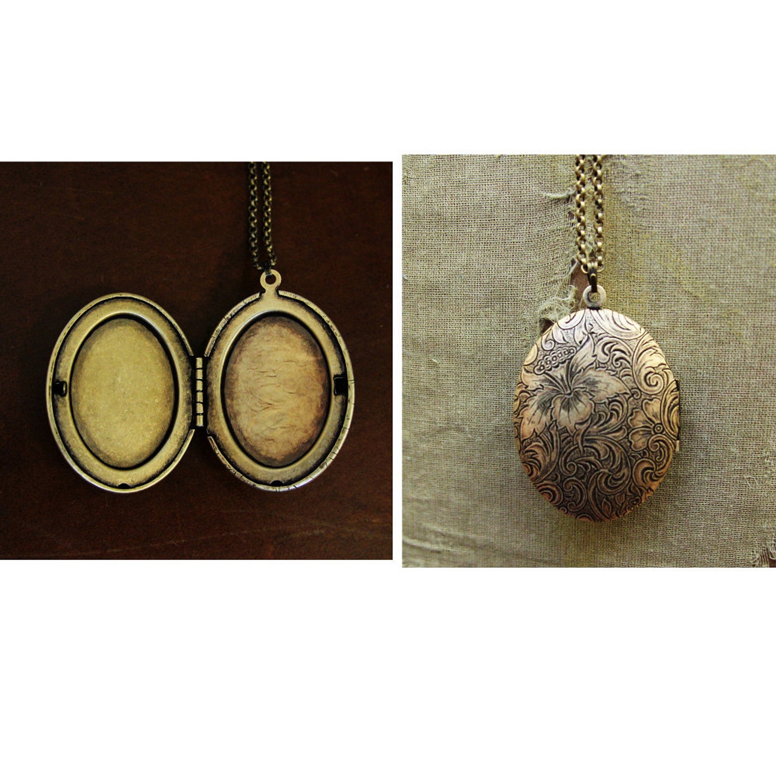 Cancer - Vintage Zodiac Locket Necklace - Rare Black and Gold Astrology ...
