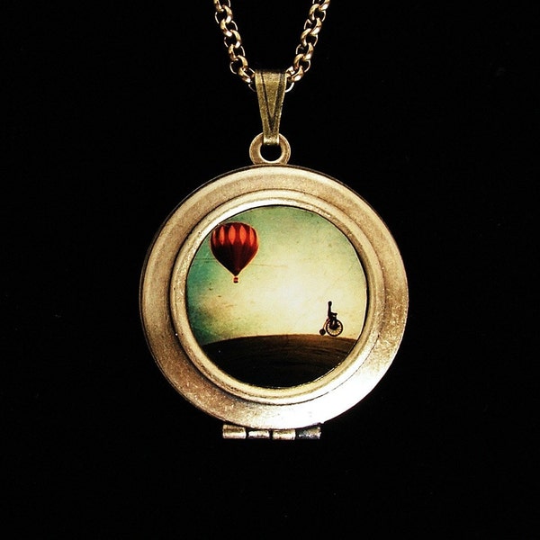 Penny Farthing- Art Locket Necklace