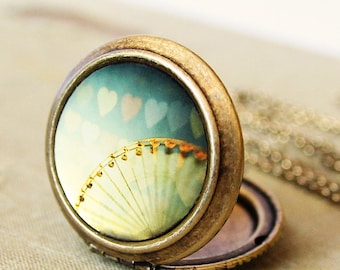 Medalion ze zdjęciem - Miłość jest w powietrzu - Naszyjnik z medalionem ze zdjęciem Carnival Summer Love