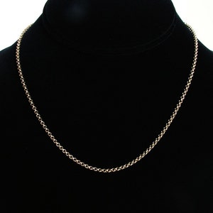 Antique Gold Rolo Chain finished 16 inches or 18 inches image 1