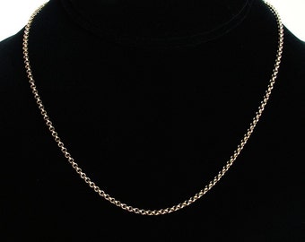 Antique Gold Rolo Chain- finished- 16 inches or 18 inches