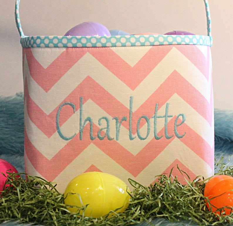 Custom EASTER Basketspersonalized MANY Fabrics to Choose Etsy